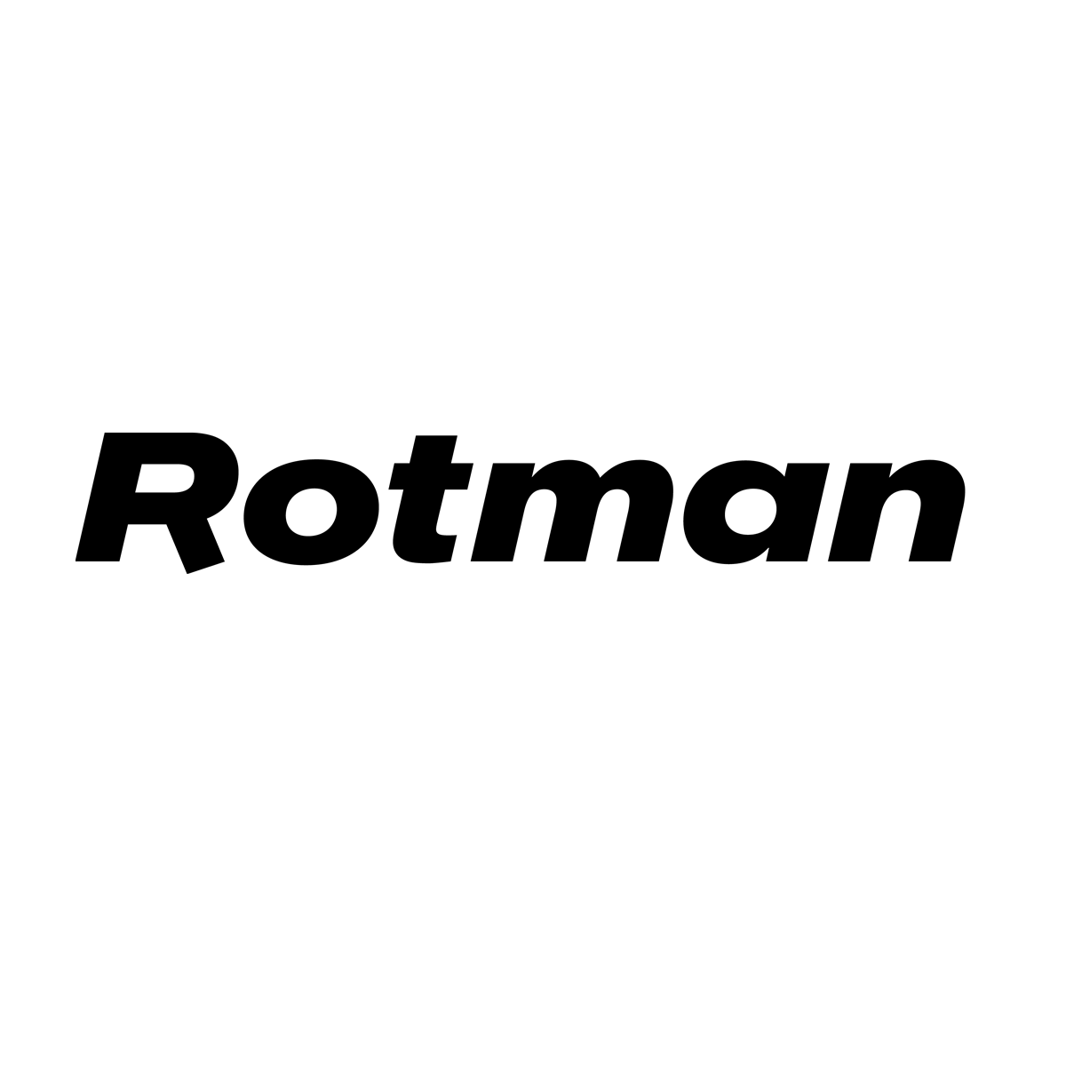 The word "Rotman" is displayed in bold, black italic font on a plain white background.